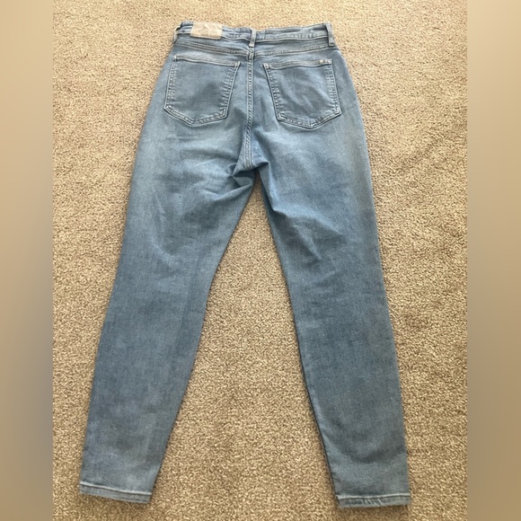 EVERLANE The Curvy Way High Waist Light Wash Cropped Skinny Jeans Size 29 - Picture 2 of 8